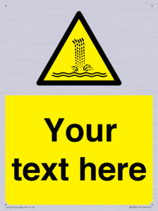 Custom warning artificial waterfall